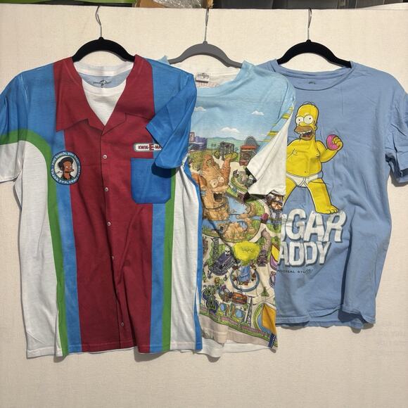 Simpsons Mart Universal Studios T Shirts Mens MED Kwik E Mart Krustyland Homer - Picture 1 of 16